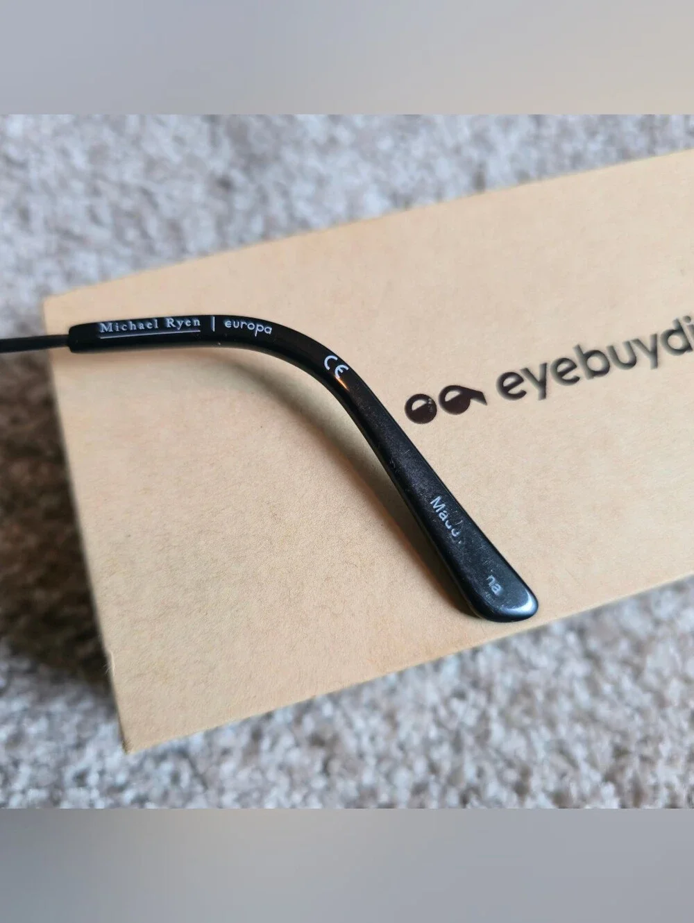 MICHAEL RYEN - MR342 C1 51/19/143 - BLACK / GRAPHITE - Authentic EYEGLASSES